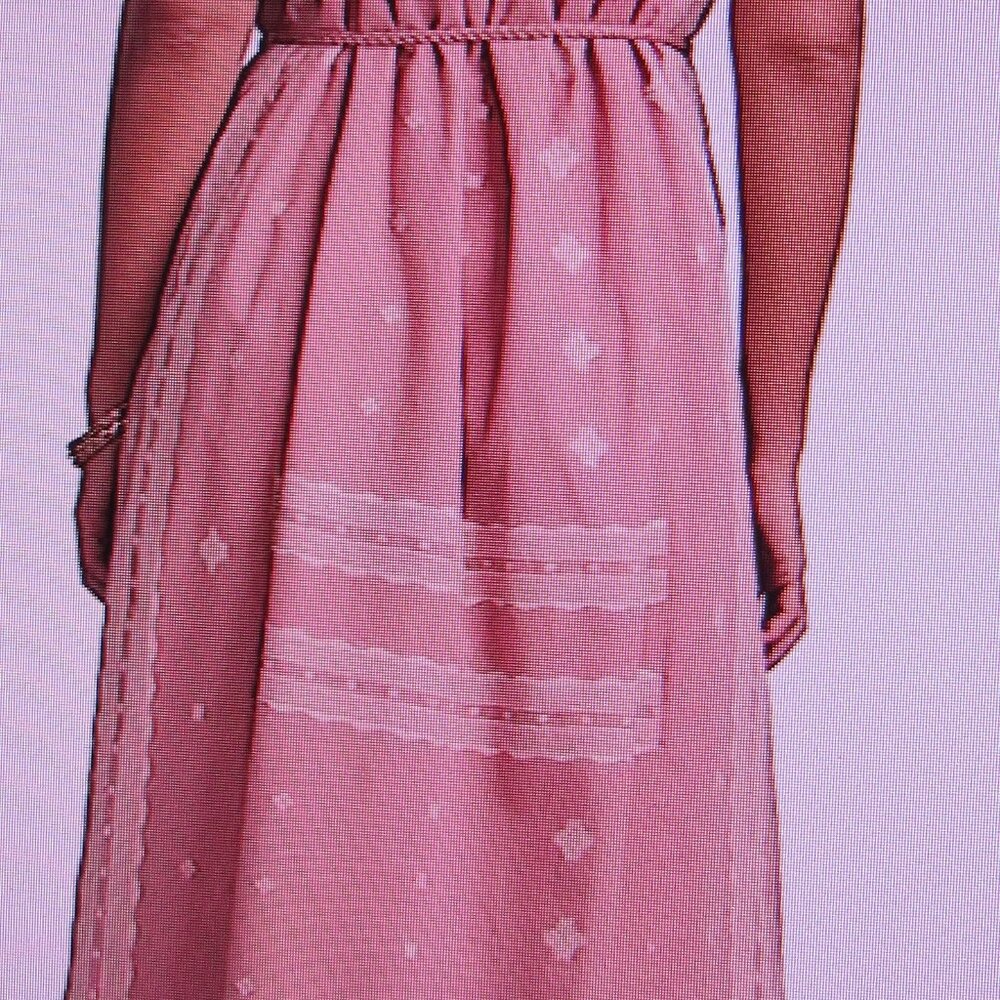 LUCKY BRAND MIDI COTTON DRESS Sz XXL NEW + TAG  $129 GORGEOUS FABRIC PINK - Picture 7 of 8